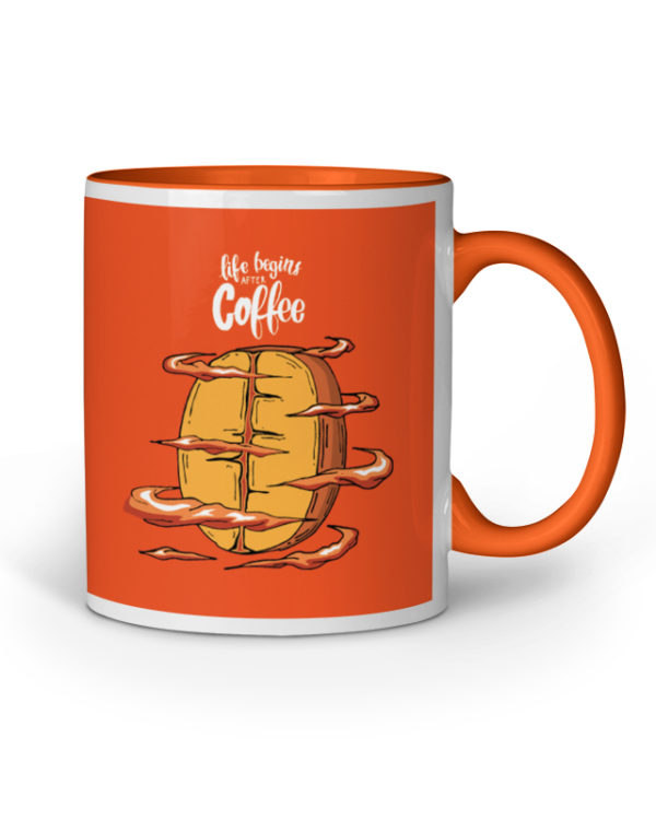 MUG PRINT INNER ORANGE